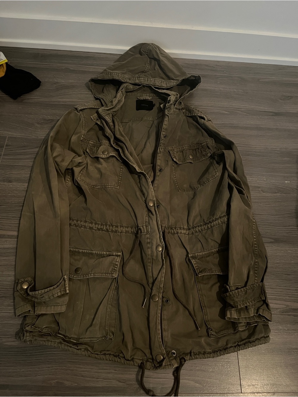 Talula Hooded Field Jacket in Olive